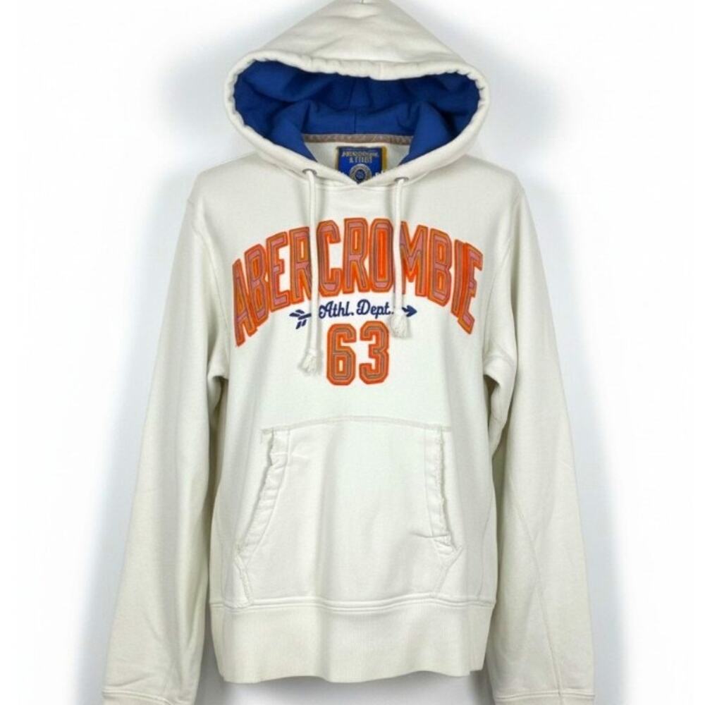 Vintage  Y2K era Abercrombe  & Fitch men's graphic hoodie  Large size